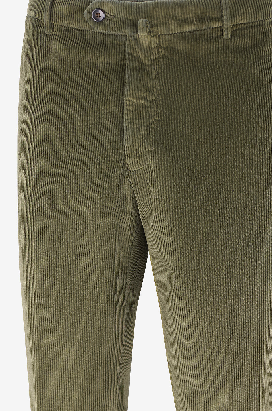 BONGENIE Cotton corduroy straight-leg trousers Men DARK GREEN 3