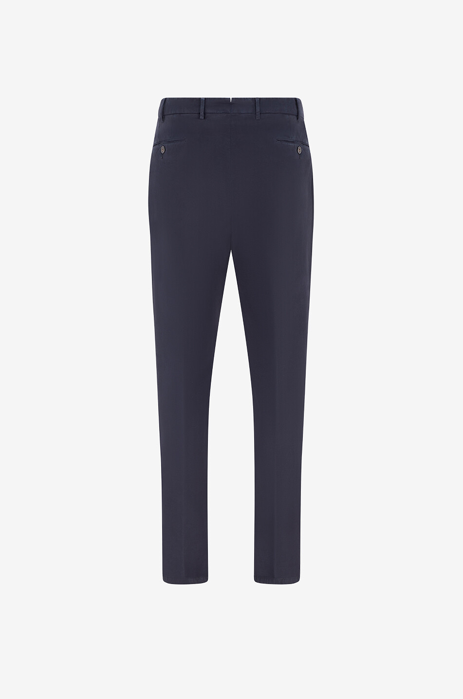 BONGENIE Classic straight-leg mixed cotton trousers Men DARK BLUE 2