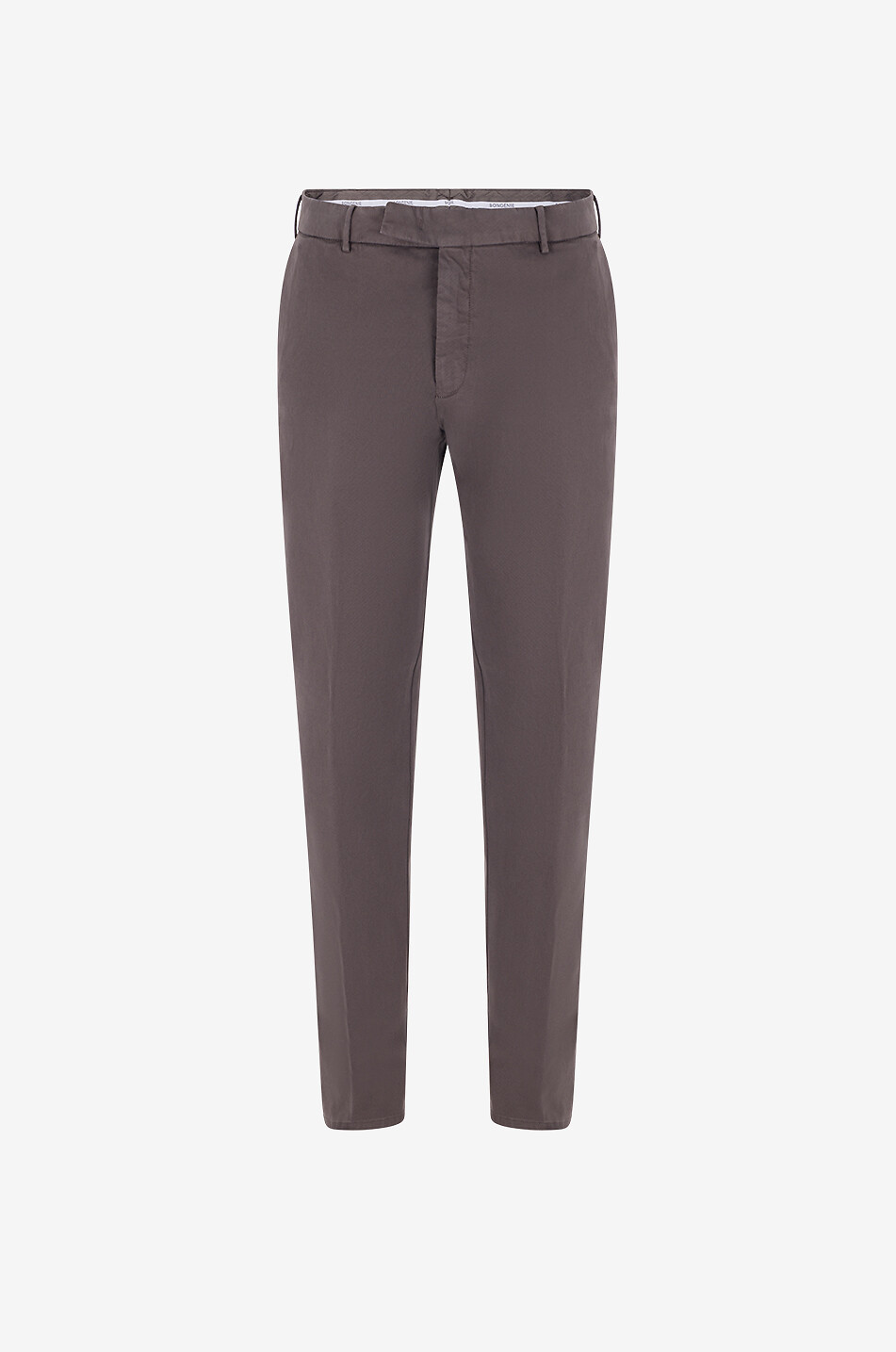 Straight-leg cigarette trousers in blended cotton