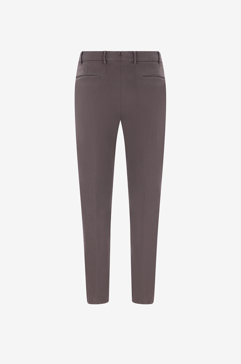 BONGENIE Straight-leg cigarette trousers in blended cotton Men DARK BROWN 2