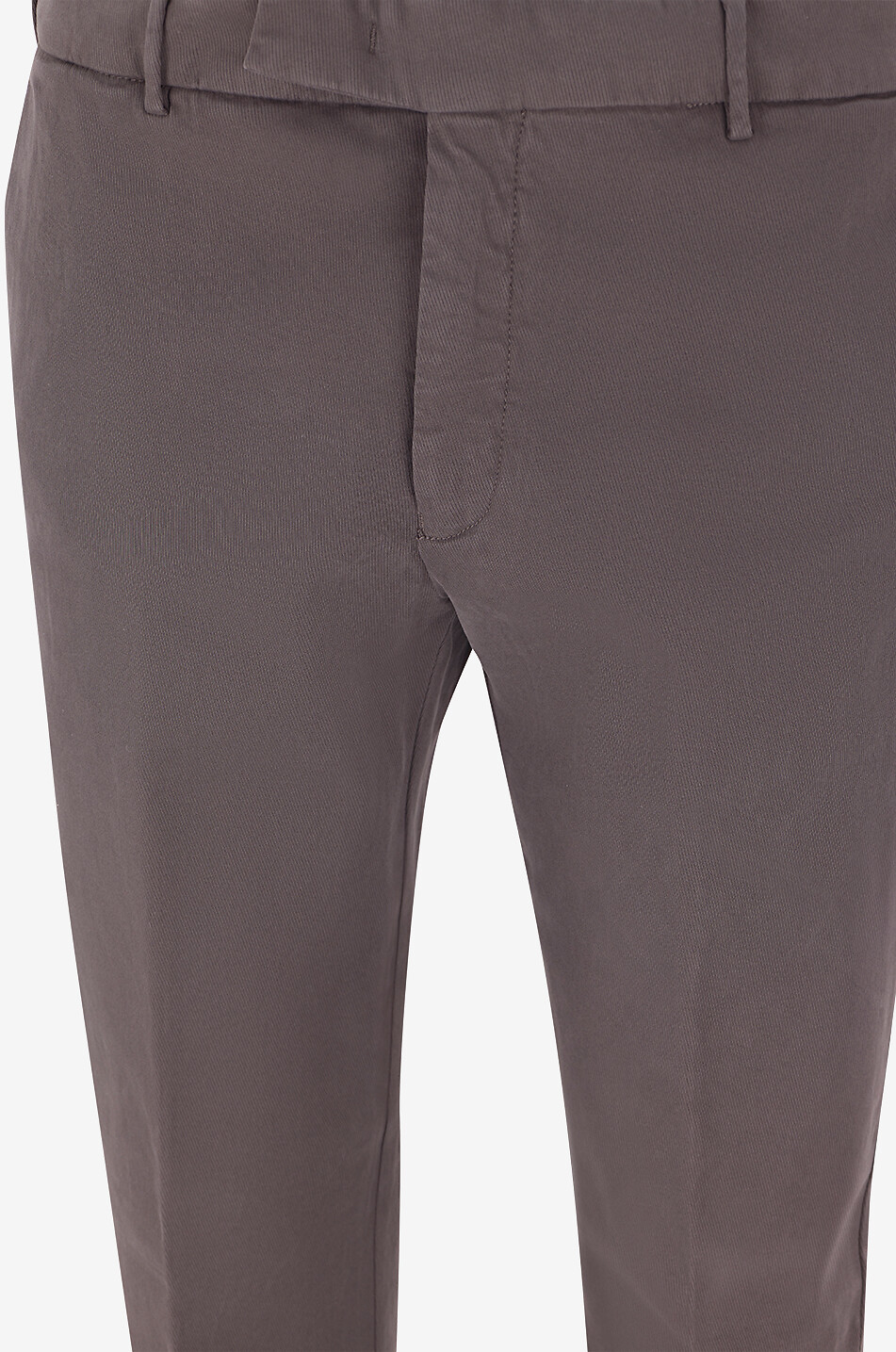 BONGENIE Straight-leg cigarette trousers in blended cotton Men DARK BROWN 3