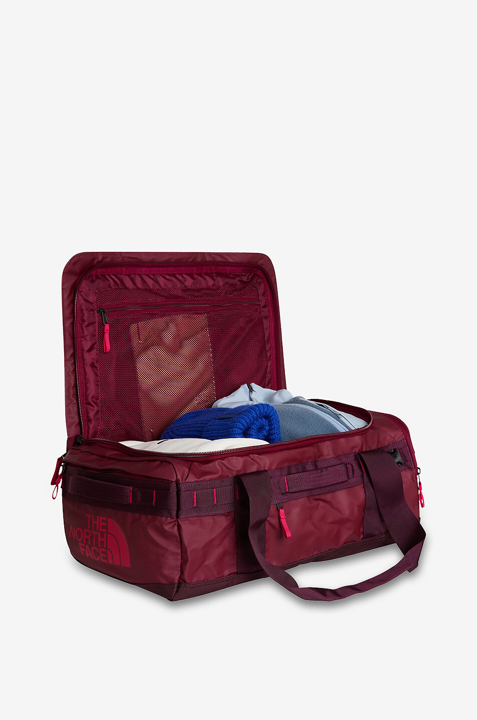 THE NORTH FACE Base Camp Voyager 42L convertible travel backpack Men DARK RED 7