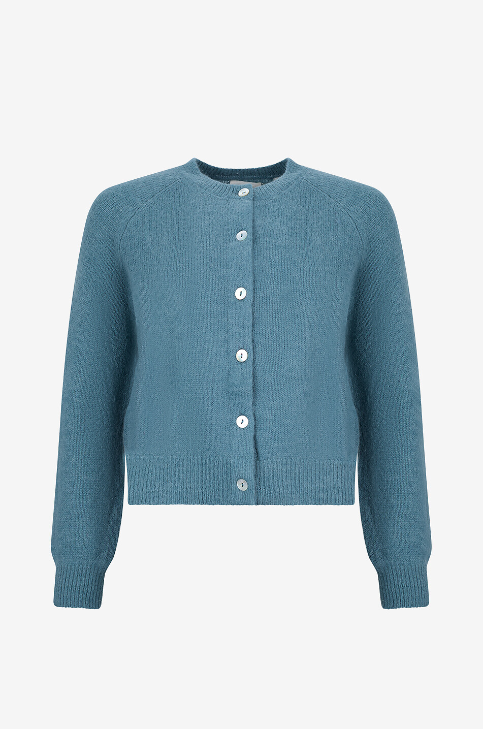 DÔEN Cardigan mit Rundhalsausschnitt aus Alpaka und Wolle Petra Damen BLAU 1