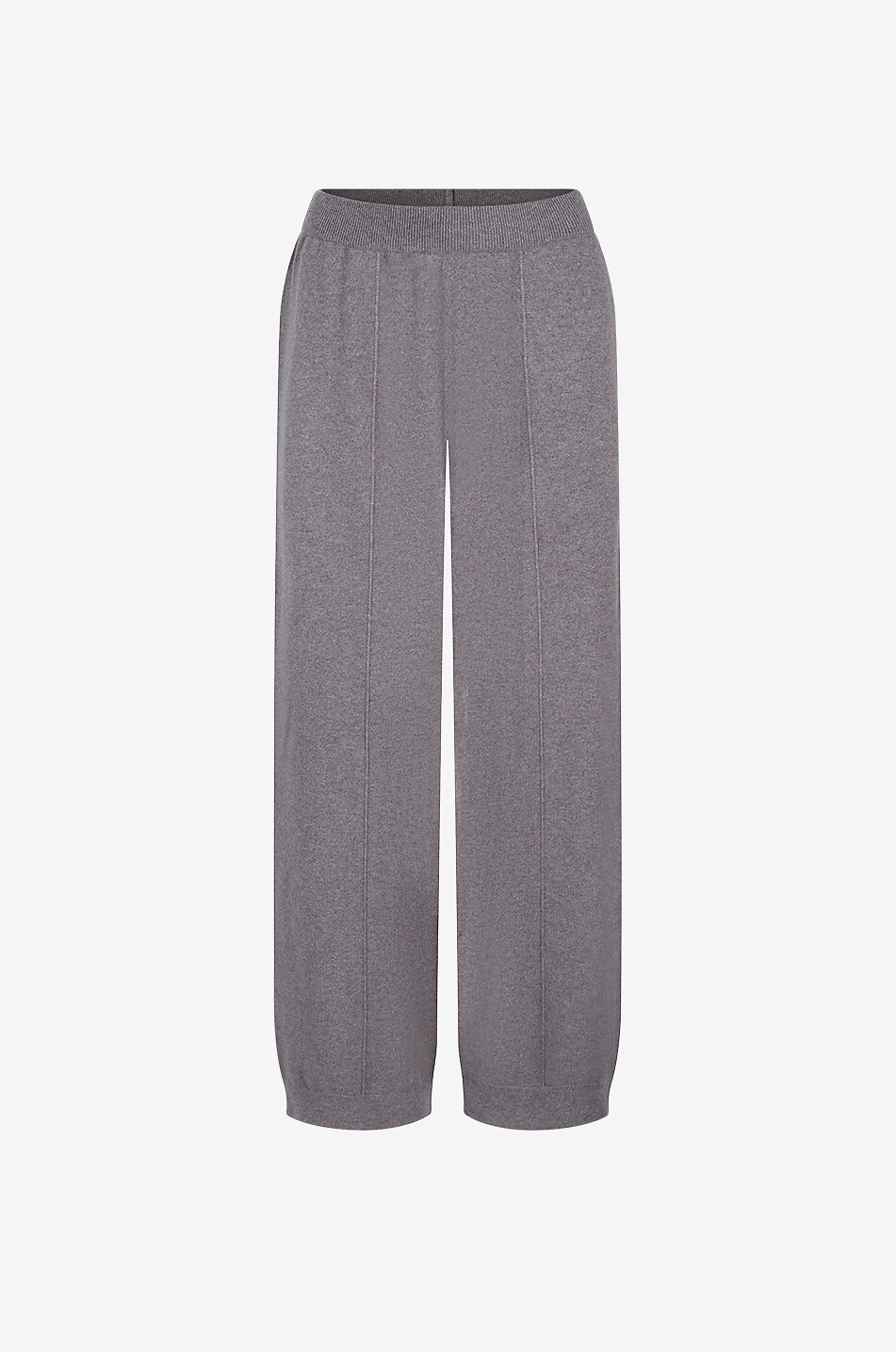 Pantalon de jogging large en laine vierge et soie