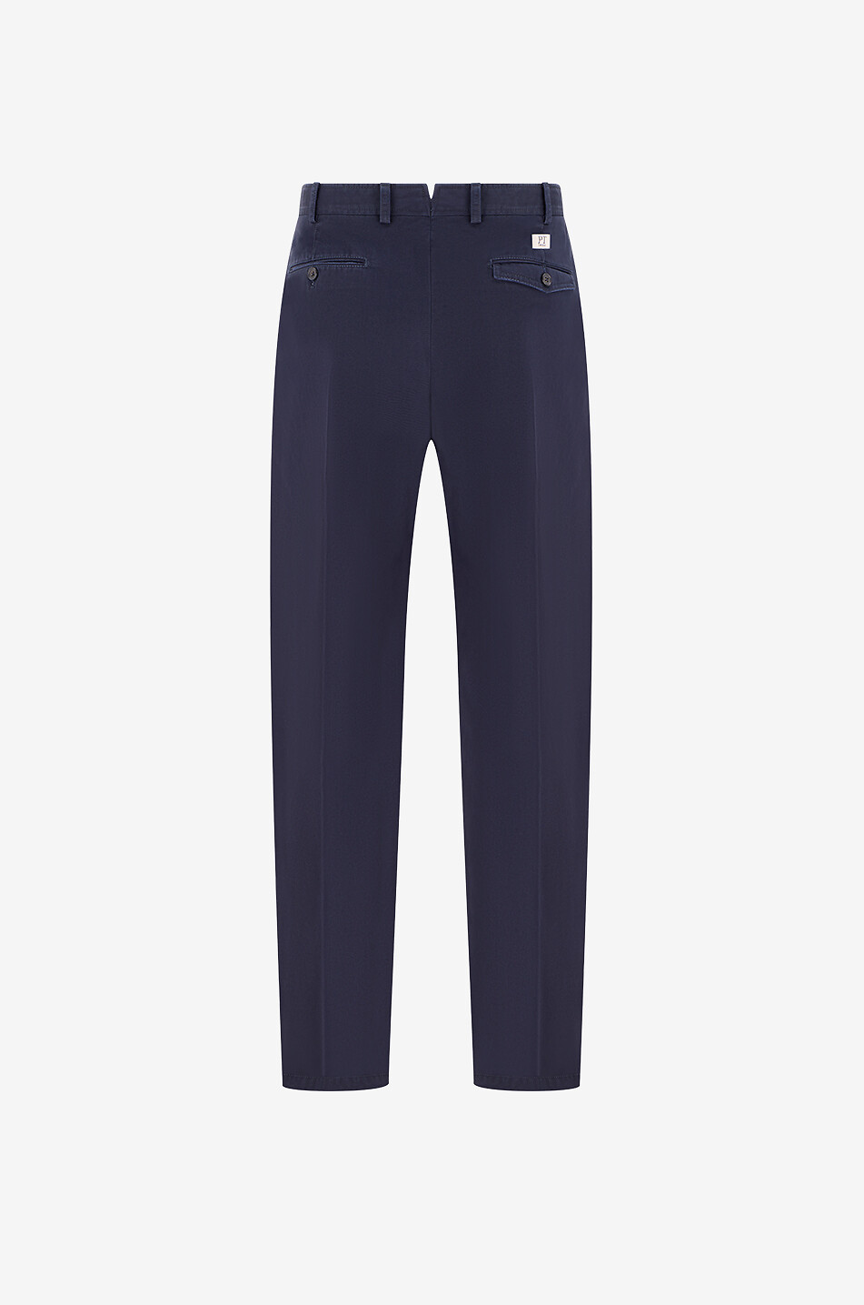 PT TORINO Pantalon chino droit à pince en coton Union Homme BLEU FONCE 2
