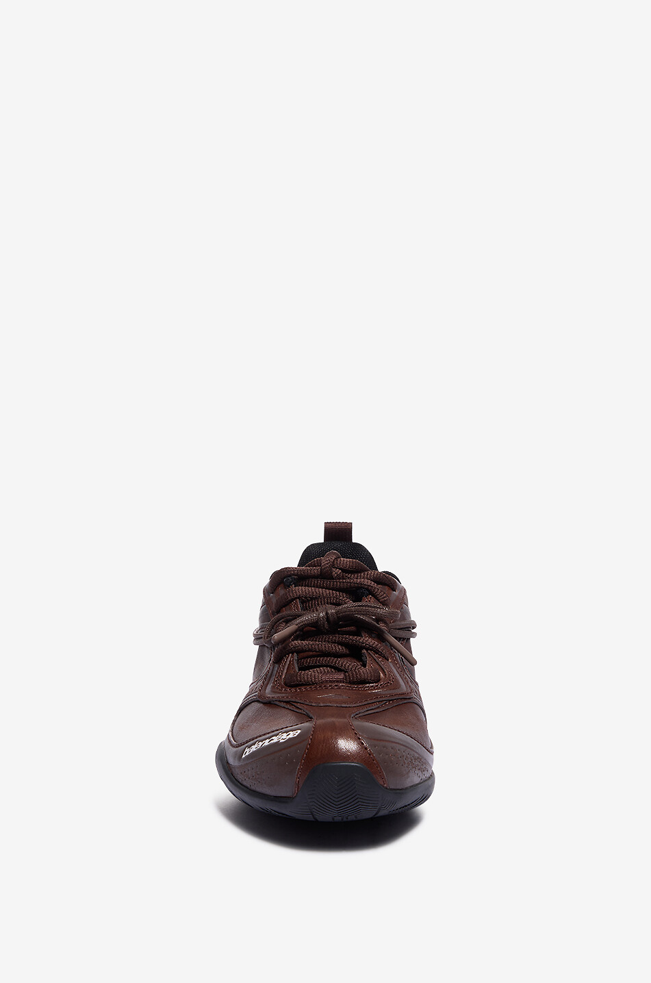 BALENCIAGA Niedrige Schnürsneakers aus Leder Radar Damen DUNKELBRAUN 2