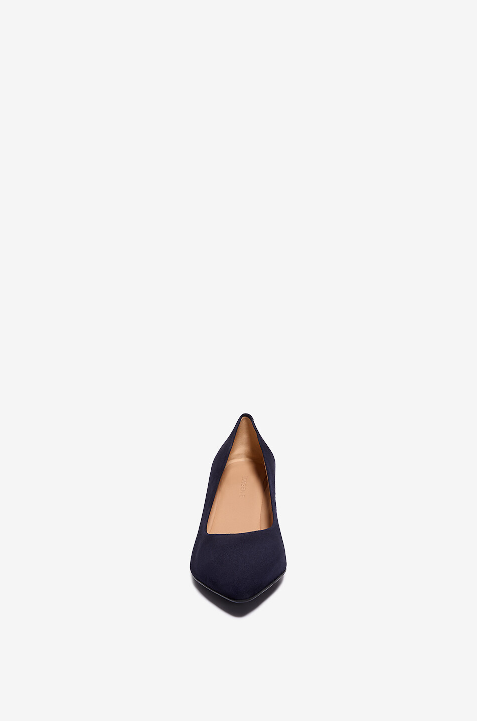 BONGÉNIE Escarpins à talon carré en daim Chunky 55 Femme BLEU FONCE 2