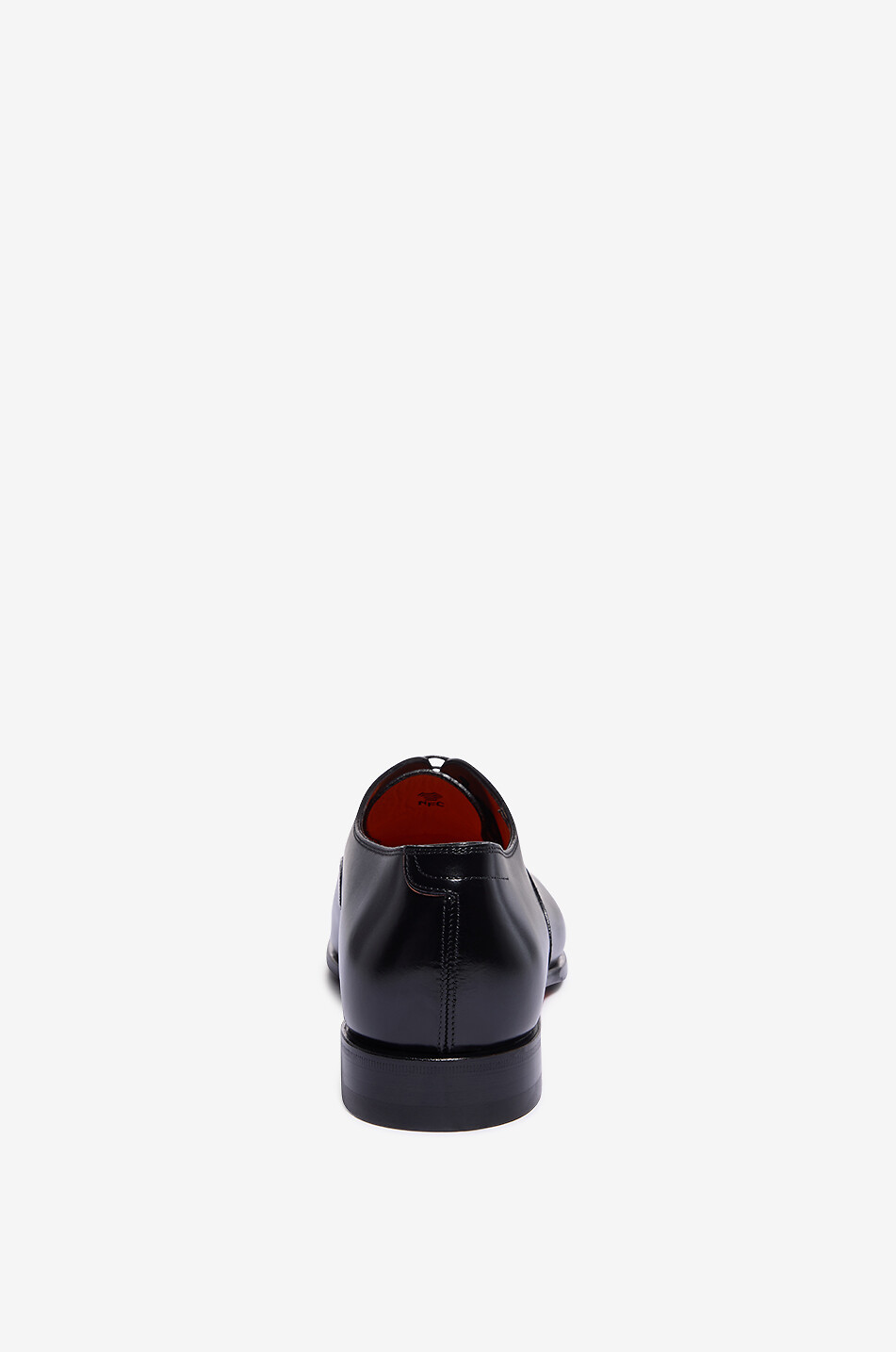 SANTONI Chaussures oxford à lacets en cuir lisse Homme NOIR 4