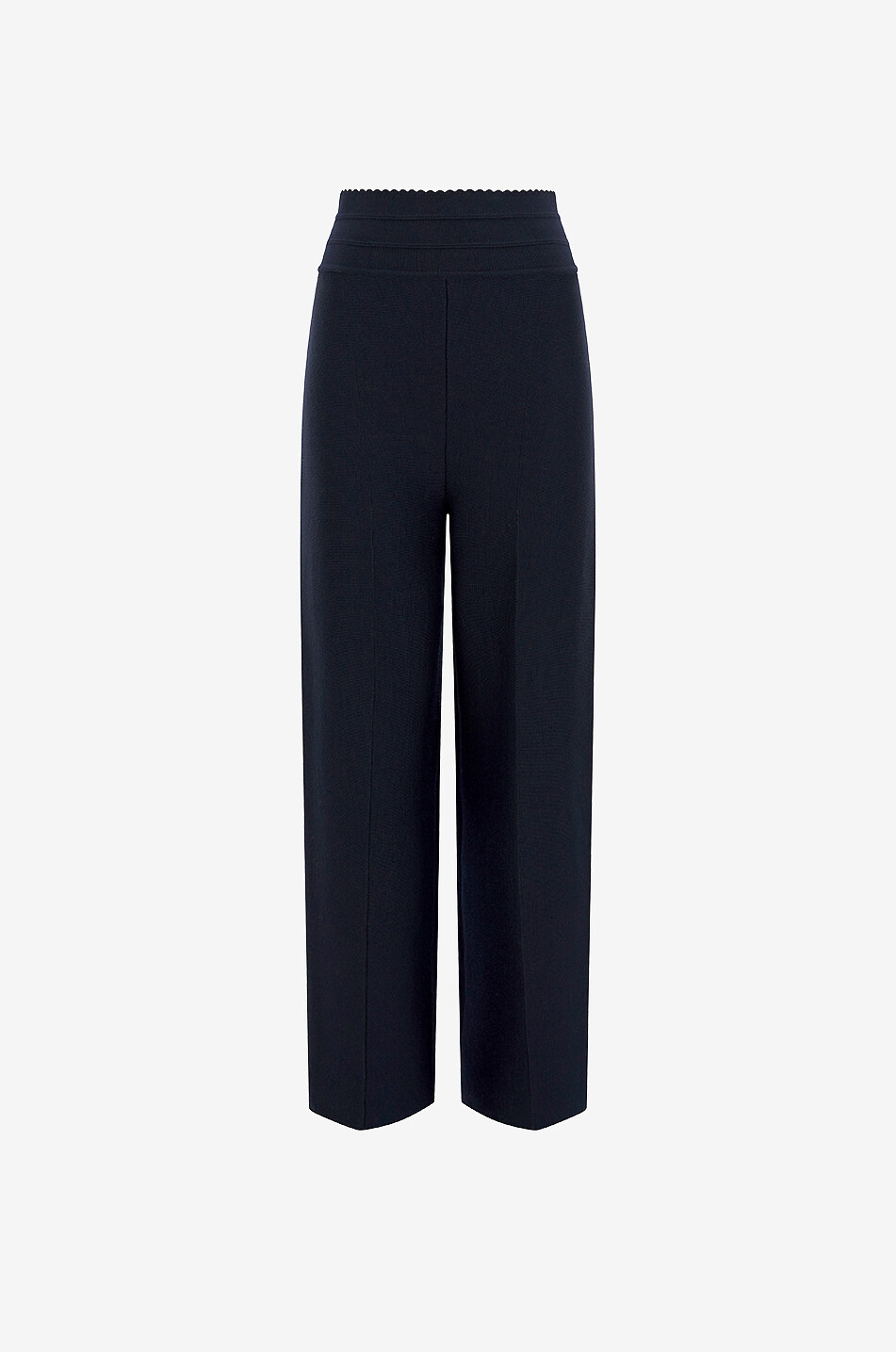 Favore high-waisted straight-leg trousers in blended virgin wool