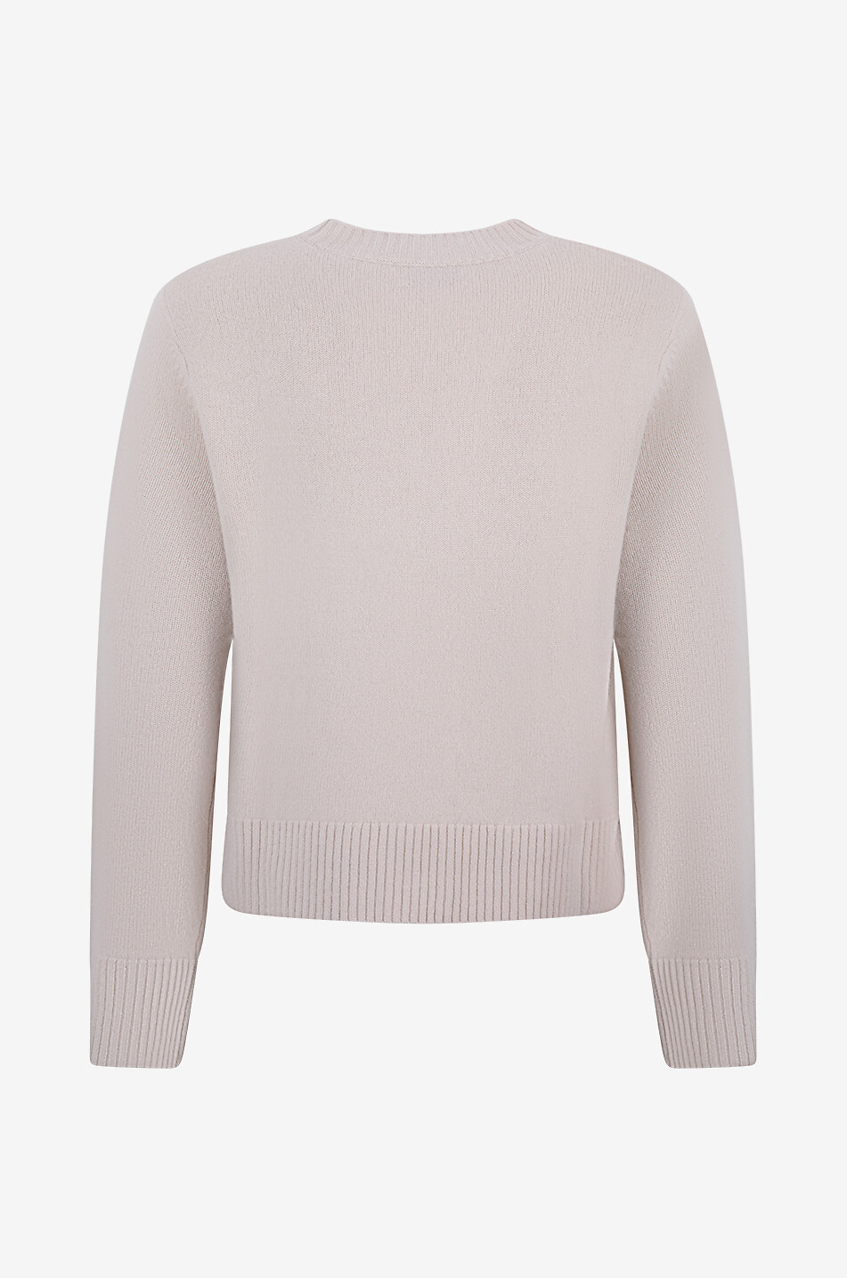 BONGÉNIE Cardigan à col rond en cachemire Femme BEIGE 2