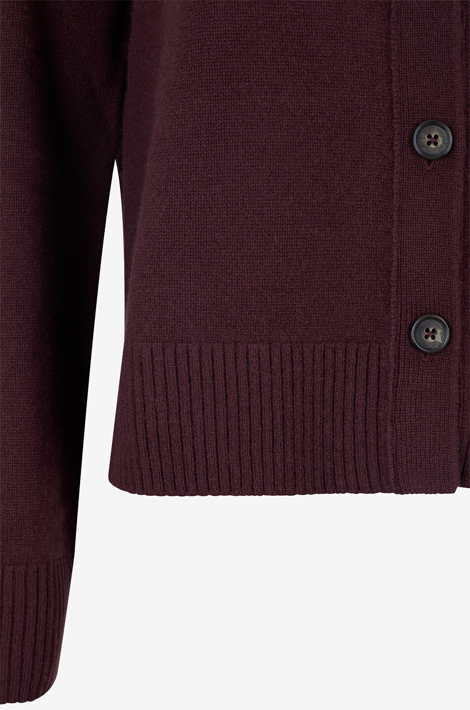 BONGÉNIE Cardigan boutonné à col rond en cachemire Femme ROUGE 3