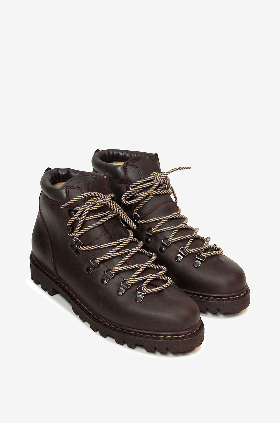 PARABOOT Avoriaz nubuck leather lace-up ankle boots Men BROWN 6