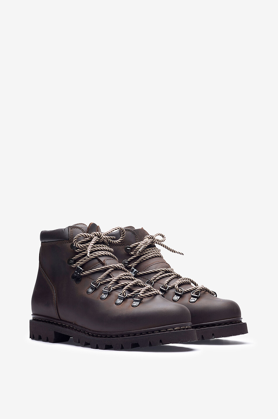 PARABOOT Avoriaz nubuck leather lace-up ankle boots Men BROWN 2