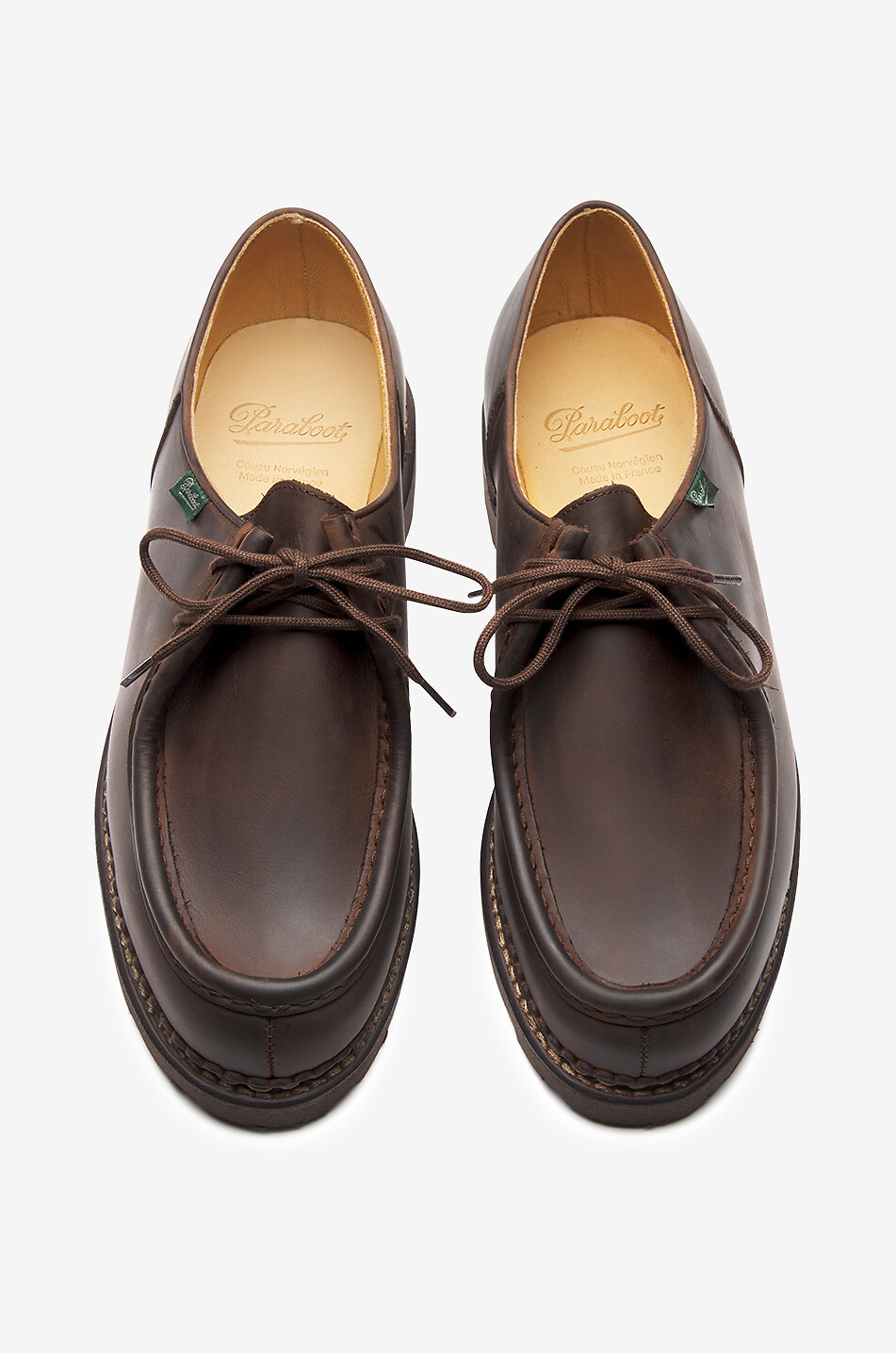 PARABOOT Chaussures à lacets en nubuck Michael Homme MARRON 4