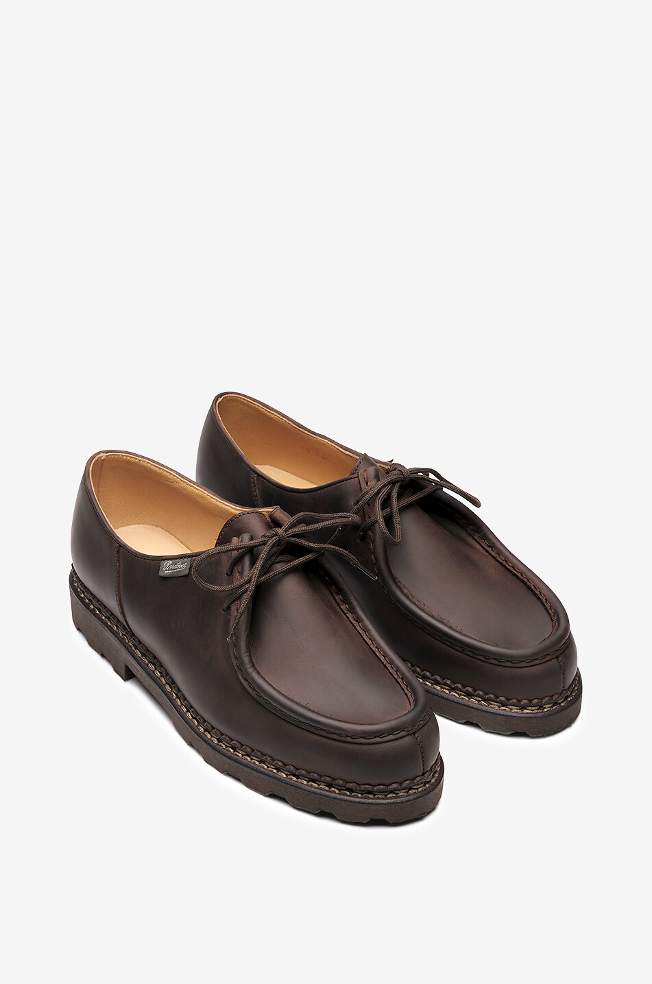 PARABOOT Chaussures à lacets en nubuck Michael Homme MARRON 2