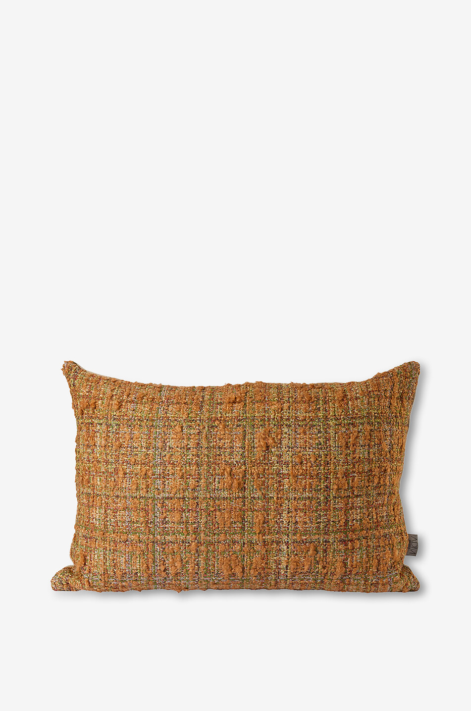 ANGEL DES MONTAGNES Solven textured wool and cotton cushion with cover Home CAMEL 1