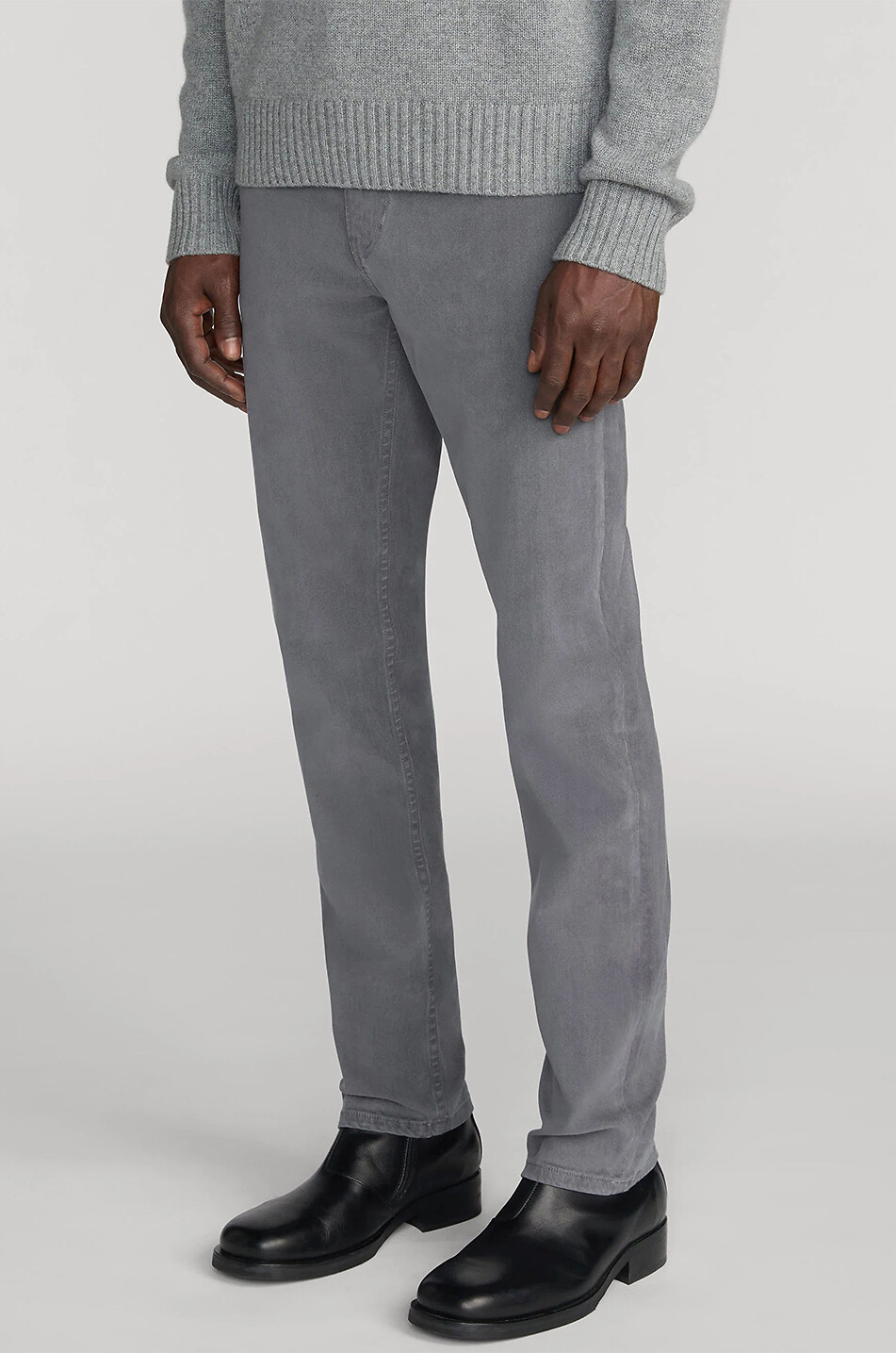 FRAME Modern Straight mixed cotton straight-leg jeans Men GREY 6