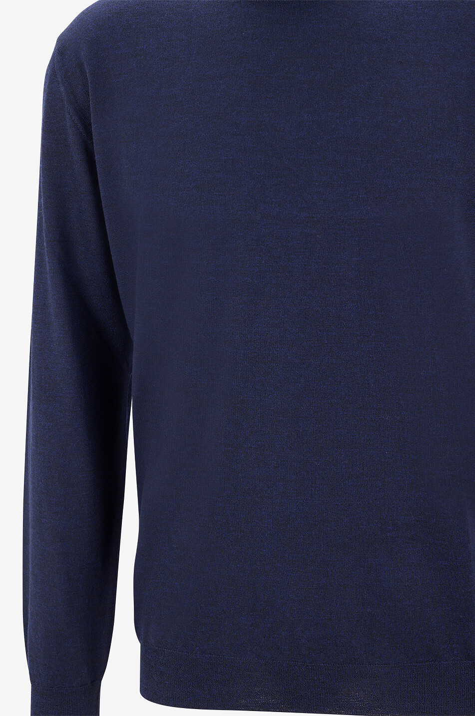 MAURIZIO BALDASSARI Pull à col rond en laine vierge Homme BLEU FONCE 3