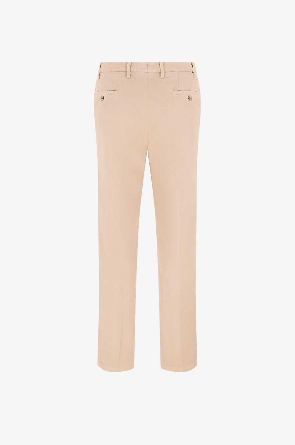 FEDELI Old Boston Twill straight-leg blended cotton trousers Men Light beige 2