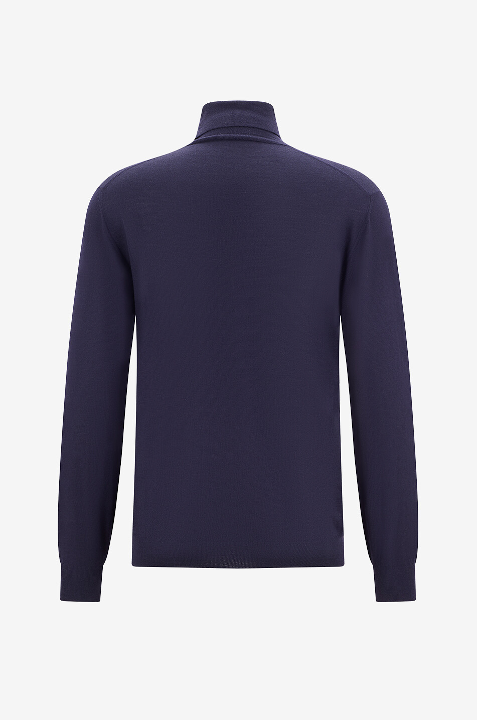 FEDELI Derby ML Lana virgin wool roll-neck jumper Men DARK BLUE 2