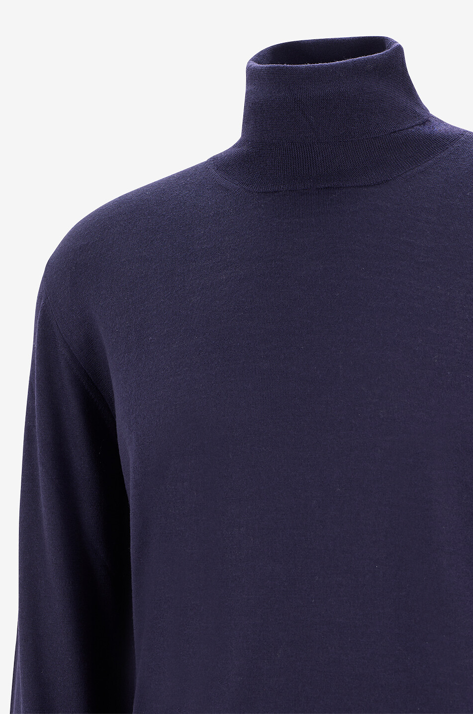 FEDELI Derby ML Lana virgin wool roll-neck jumper Men DARK BLUE 3