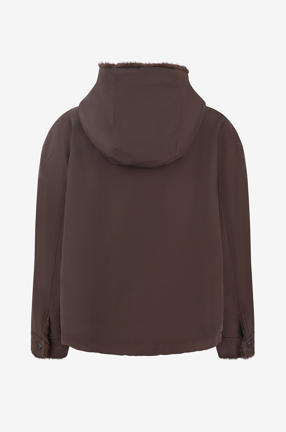 WEEKEND MAX MARA Kurze Parka mit Kapuze und Fellkragen Zanna Damen BRAUN 2