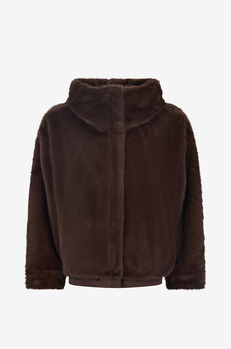 WEEKEND MAX MARA Kurze Parka mit Kapuze und Fellkragen Zanna Damen BRAUN 4