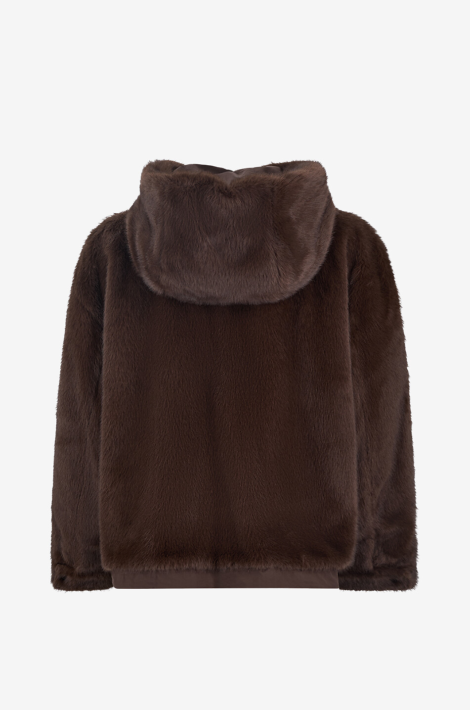 WEEKEND MAX MARA Kurze Parka mit Kapuze und Fellkragen Zanna Damen BRAUN 5