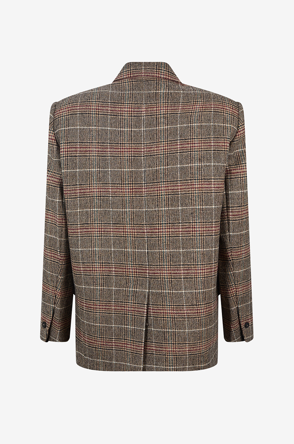 WEEKEND MAX MARA Febo oversized checked virgin wool blend blazer Women CAMEL 2