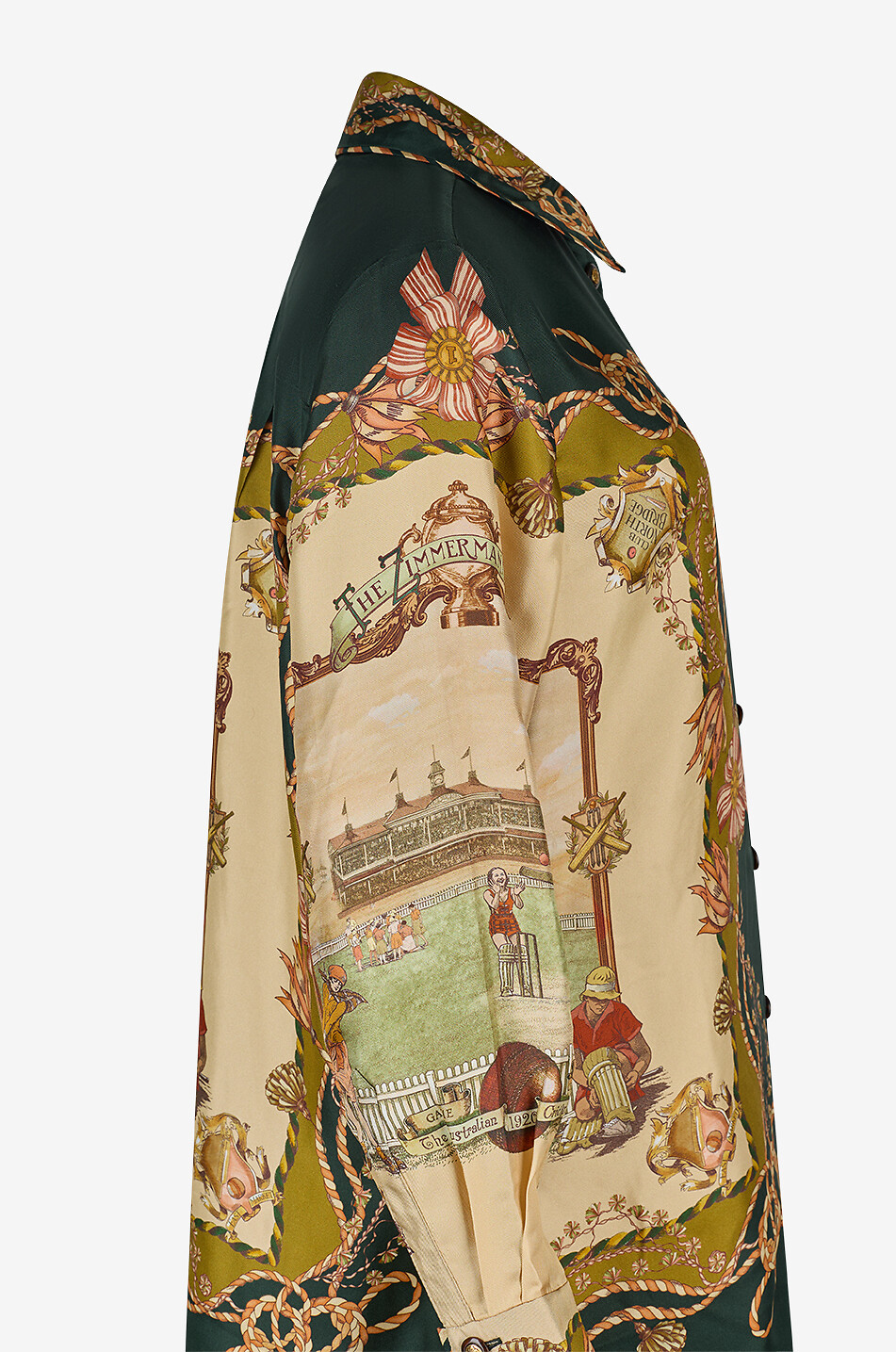 ZIMMERMANN Valiant Twill long-sleeved printed silk shirt Women MULTI COLOURED 1 3