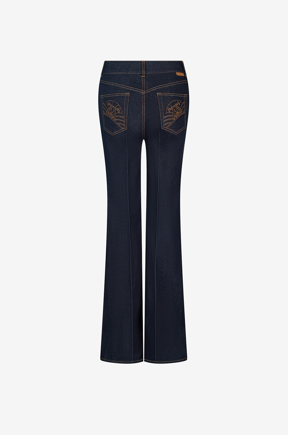ZIMMERMANN Jean slim bootcut en coton mélangé Slim Flare Femme BLEU 2