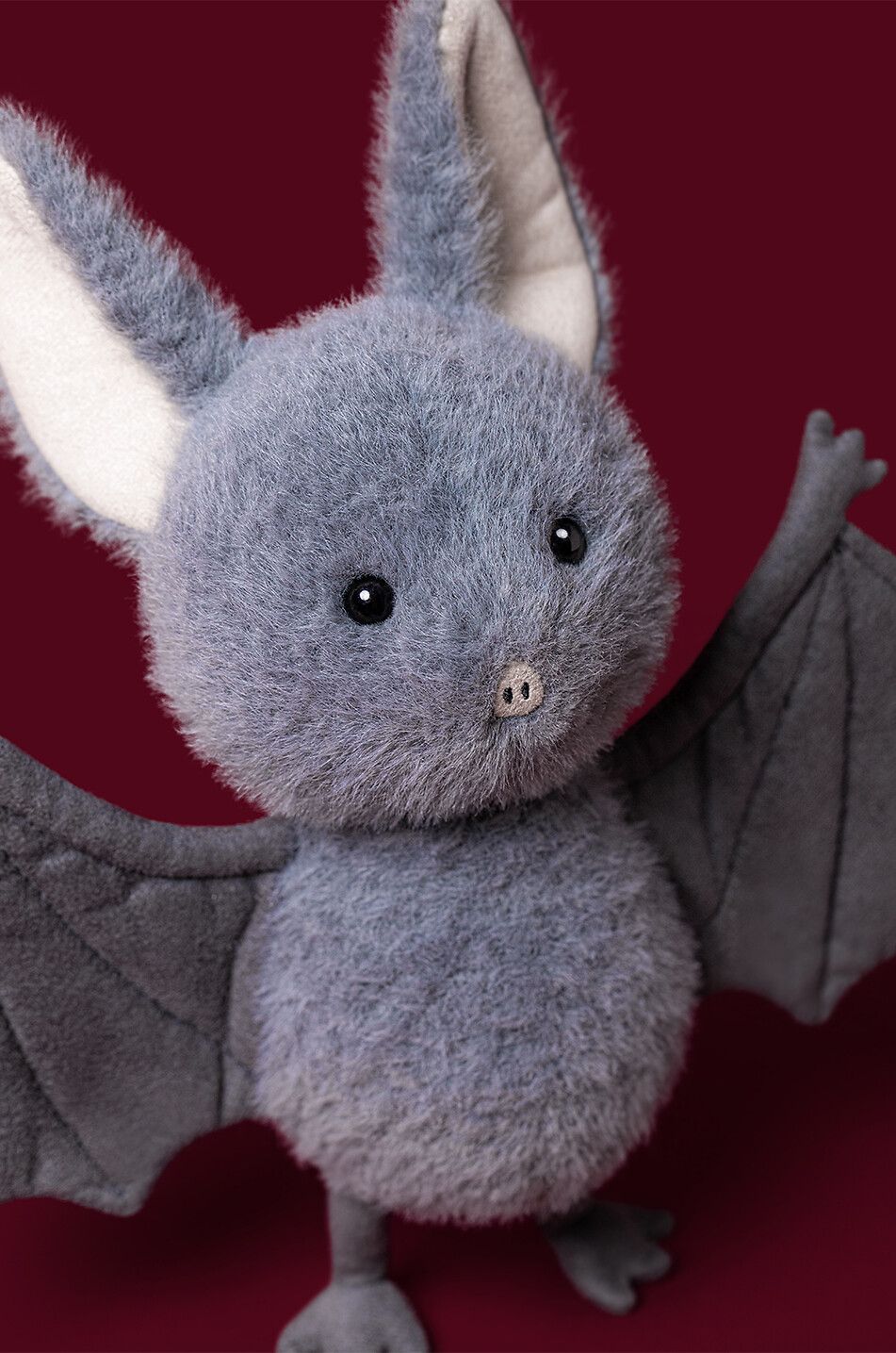 JELLYCAT Broox Bat children's bat plush toy  GREY 5