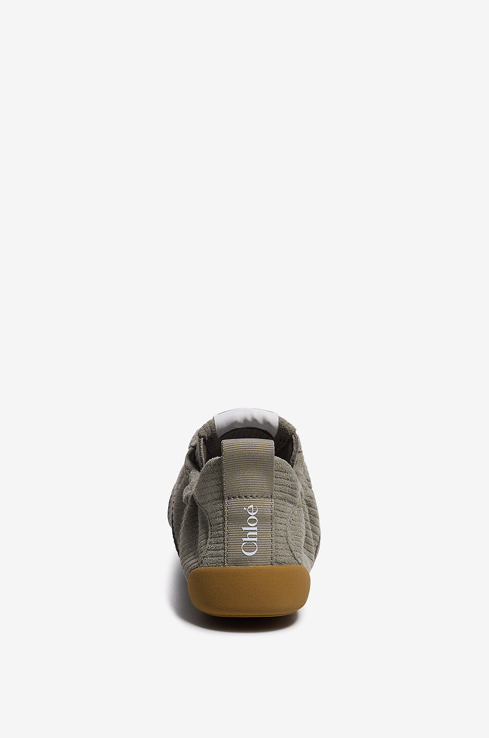 CHLOE Niedrige Ledersneakers mit Schnürung Kick Damen GRÜN 4