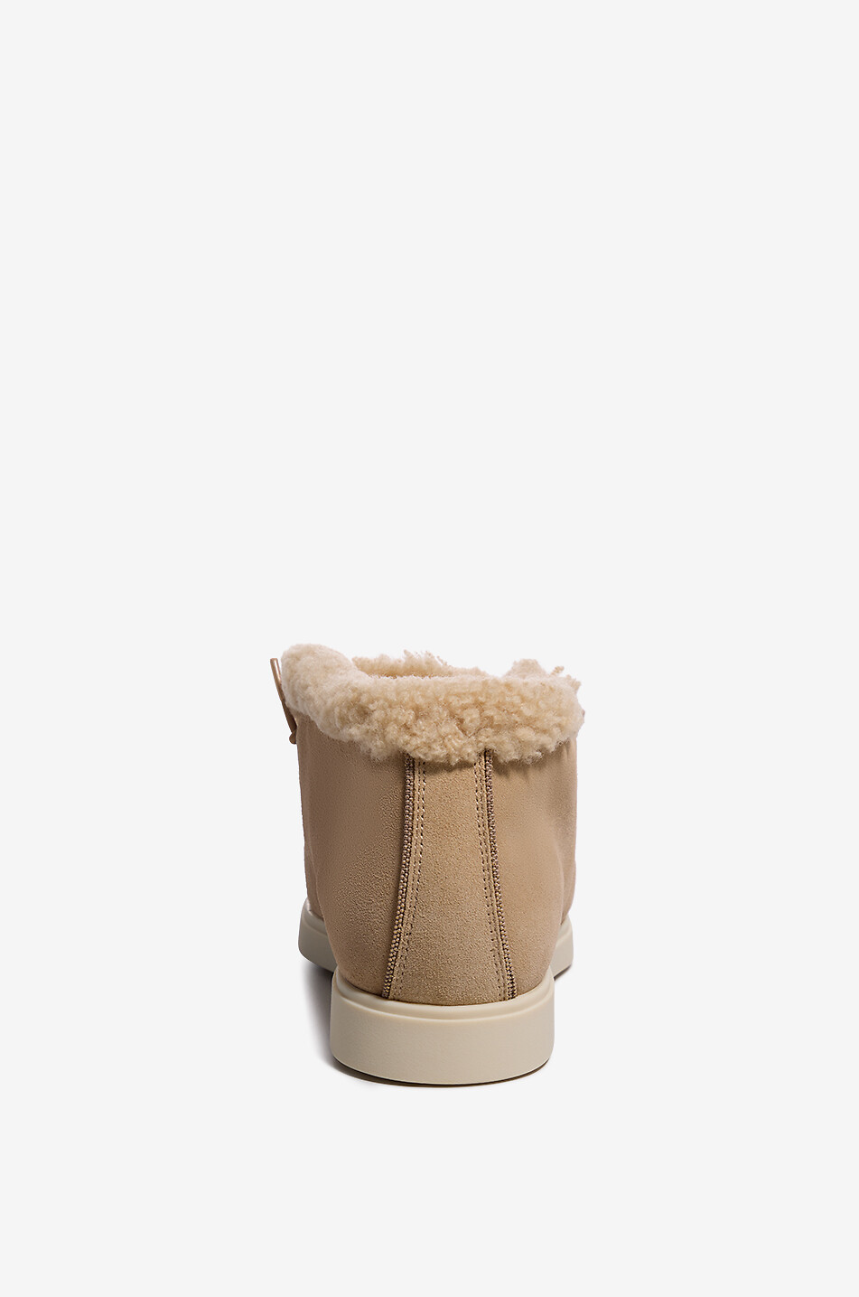 FABIANA FILIPPI Flache Stiefeletten aus gefüttertem Schafsfell Damen KAMELFARBEN 4