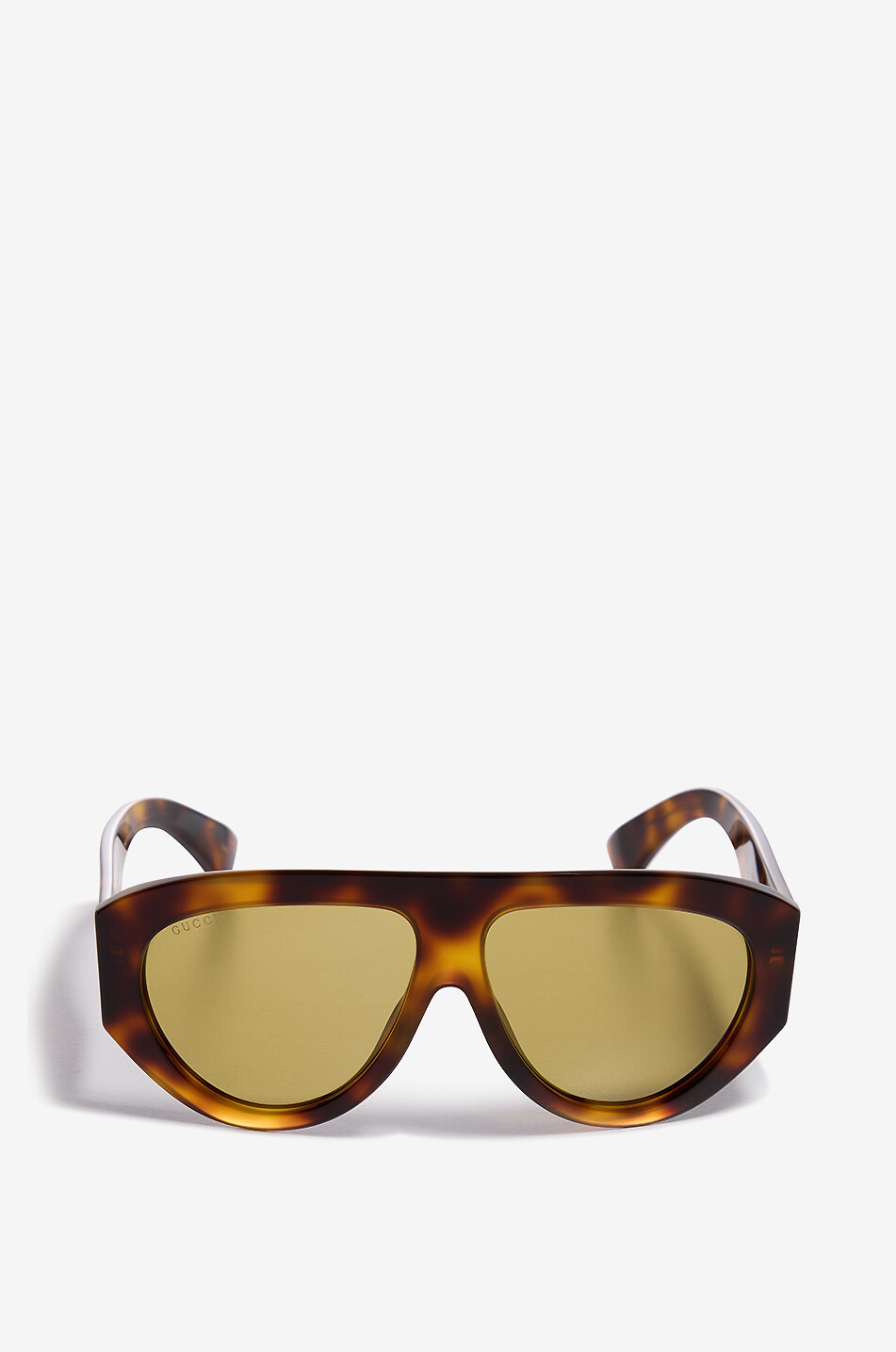 GUCCI Lunettes de soleil masque aviateur en acétate Femme ECAILLE 1