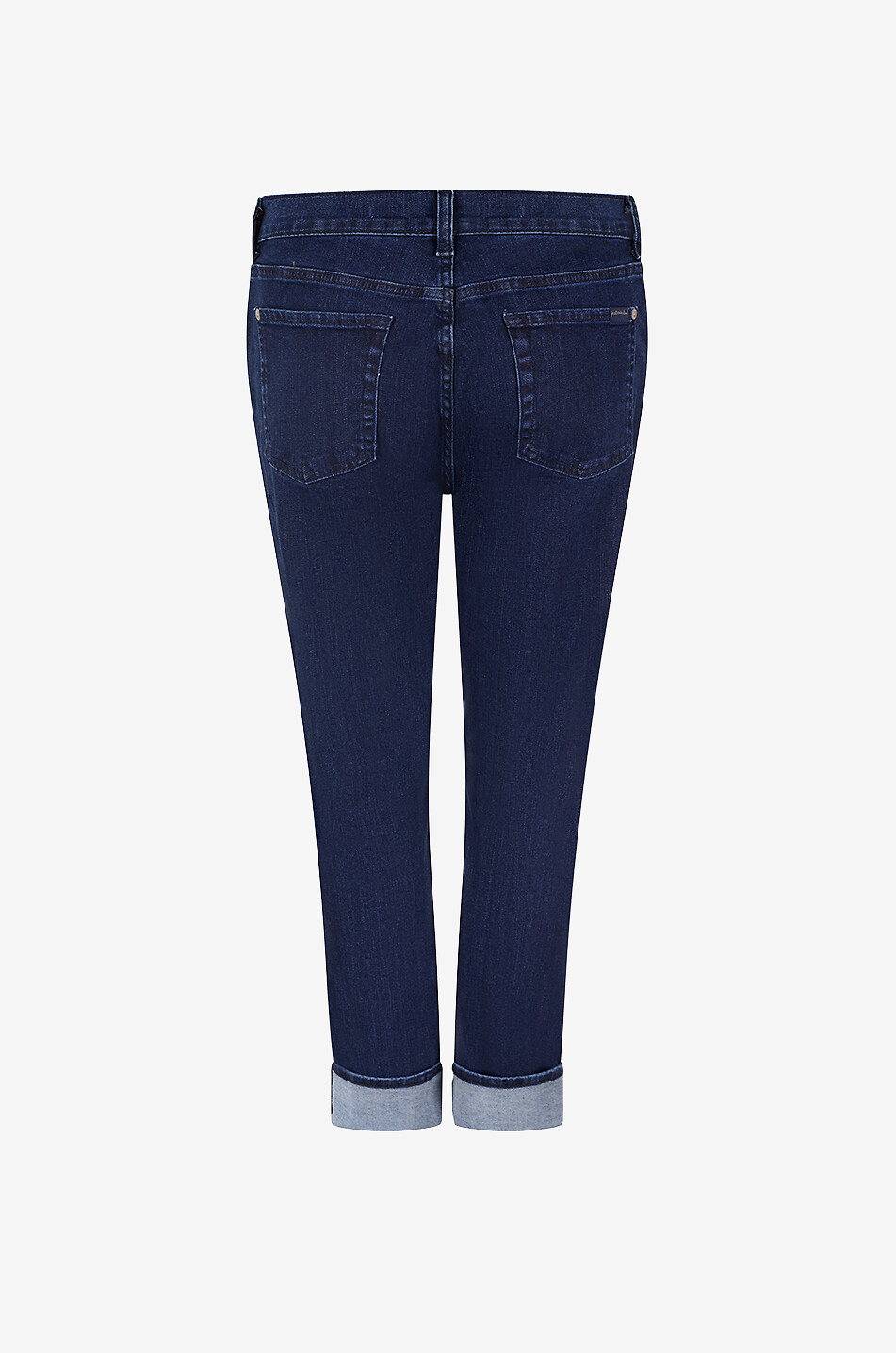 7 FOR ALL MANKIND Jean skinny en denim à revers Relaxed Skinny Femme BLEU 2