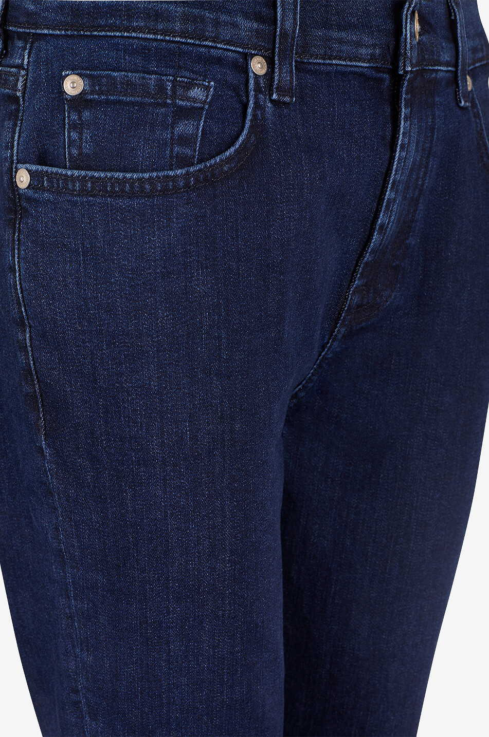 7 FOR ALL MANKIND Jean skinny en denim à revers Relaxed Skinny Femme BLEU 3