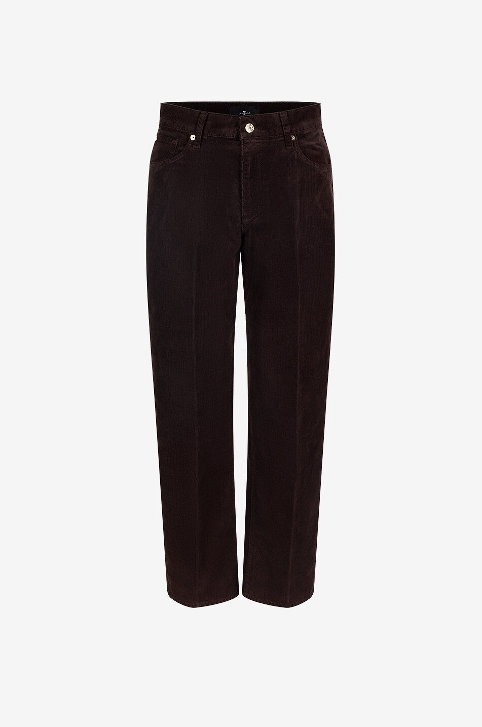 Stovepipe Straight cotton corduroy straight-leg trousers