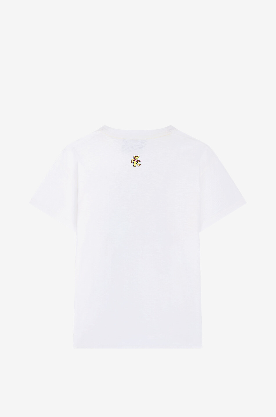 MIRA MIKATI T-shirt à col rond imprimé en coton organique Femme BLANC 2