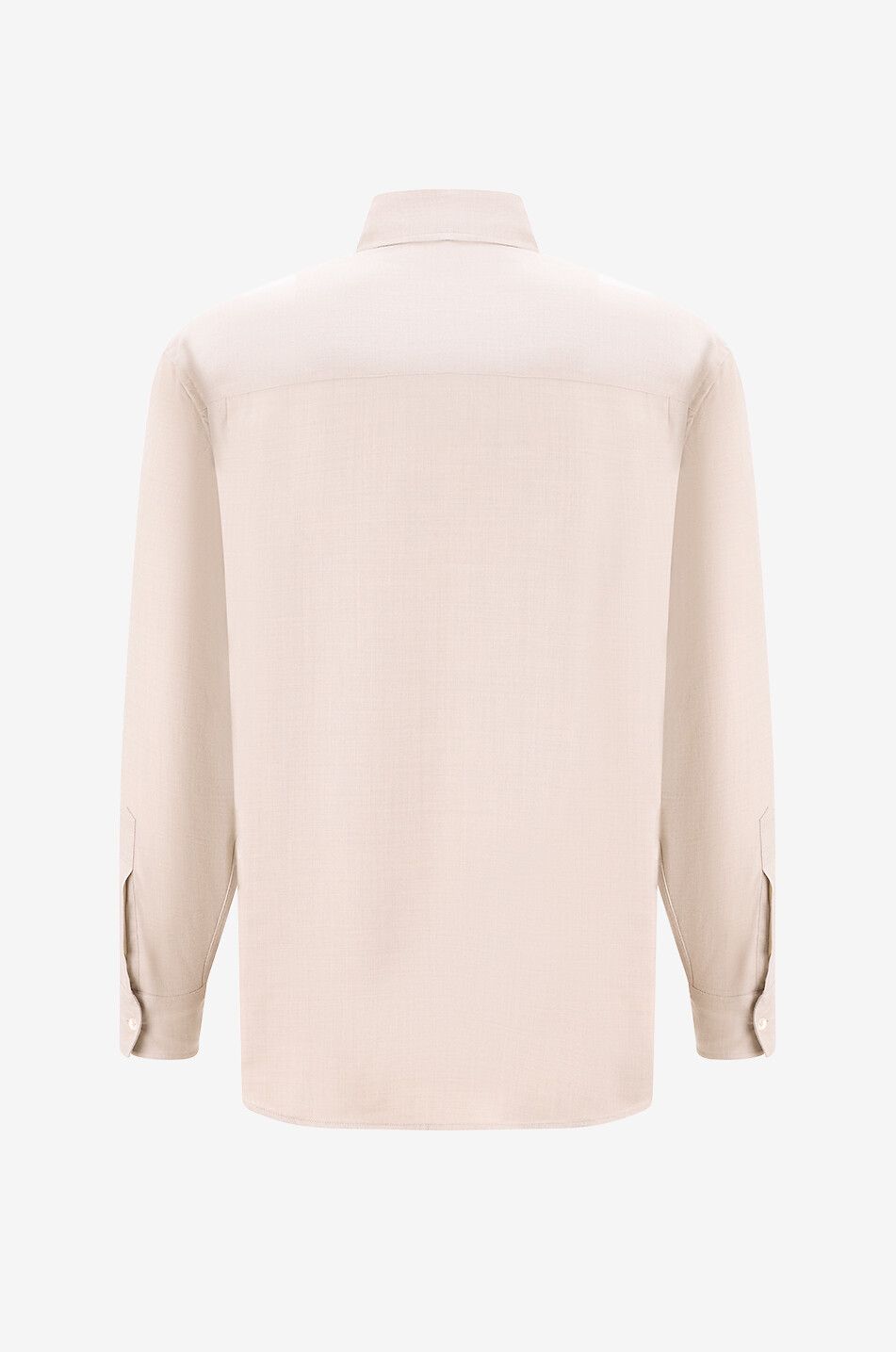 AURALEE Chemise à manches longues en laine Super Light Homme Beige clair 2