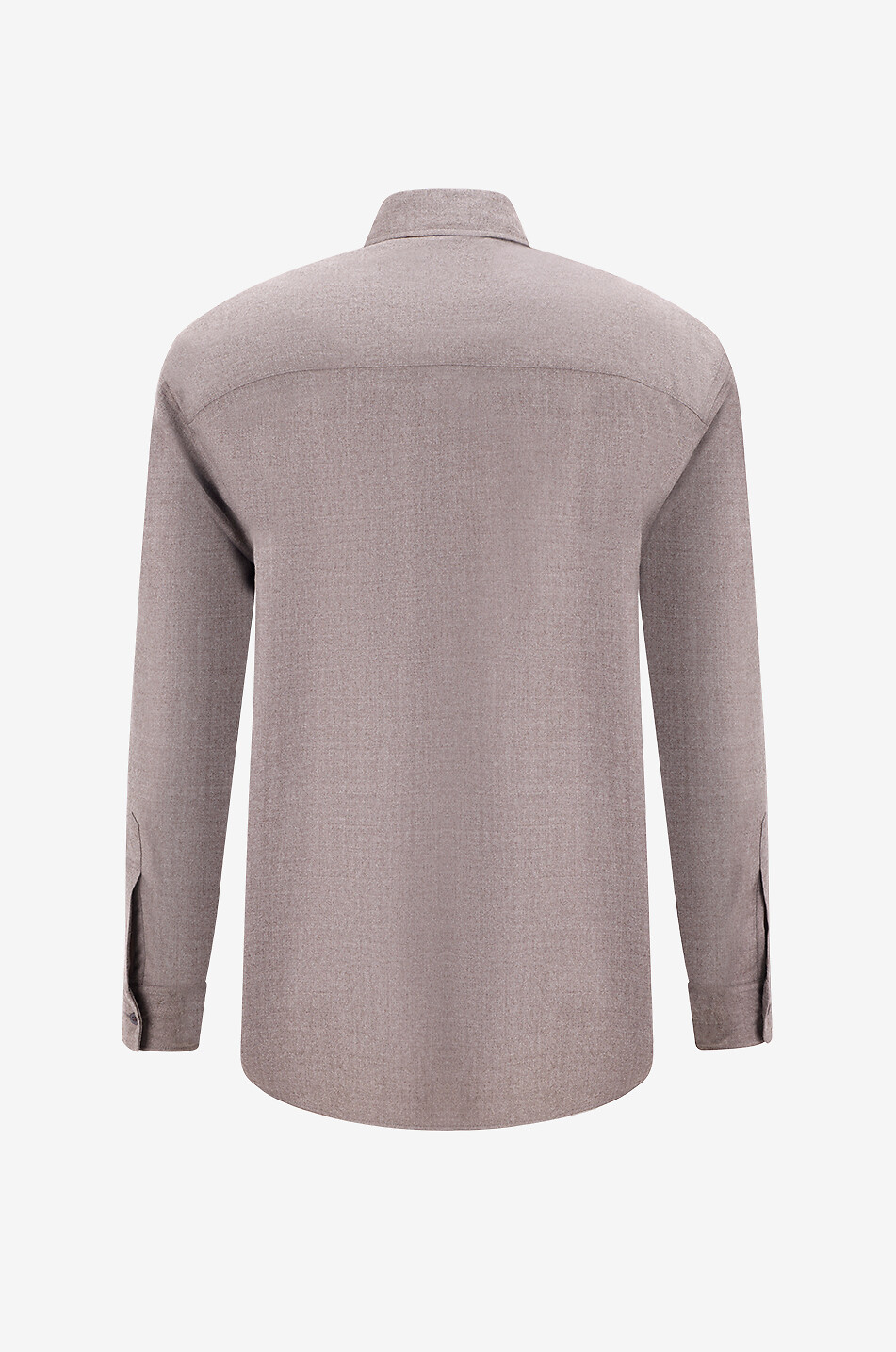 AURALEE Chemise à manches longues en laine Super Light Homme MARRON 2