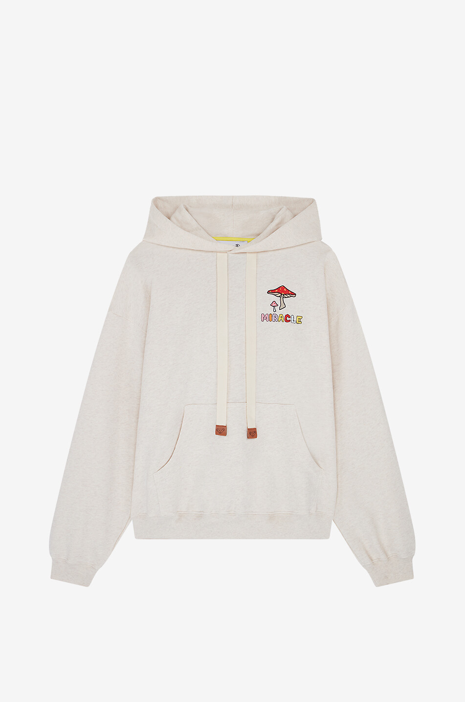 Sweat-shirt à capuche imprimé en coton organique
