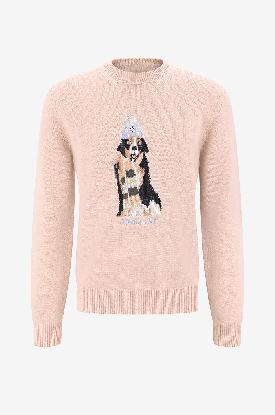 JACOB COHEN Jacquard-Pullover mit Rundhalsausschnitt aus Schurwolle und Kaschmir Cane Sciarpa Herren ROSA 1