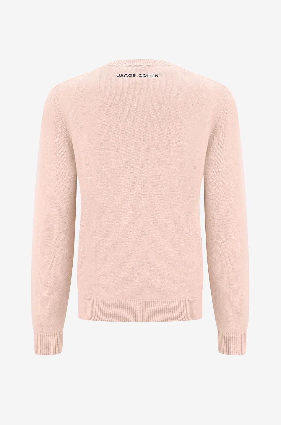 JACOB COHEN Jacquard-Pullover mit Rundhalsausschnitt aus Schurwolle und Kaschmir Cane Sciarpa Herren ROSA 2