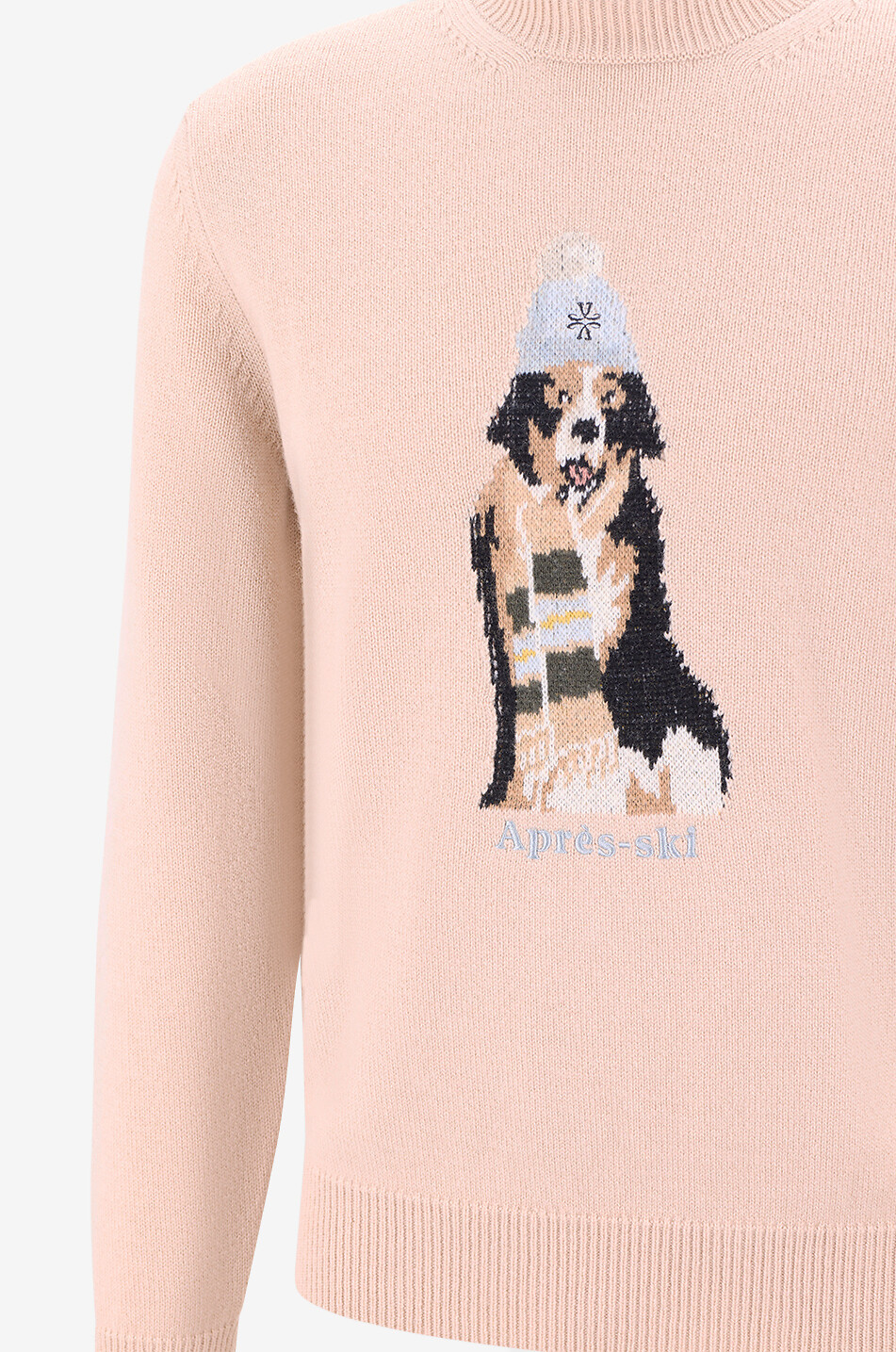 JACOB COHEN Jacquard-Pullover mit Rundhalsausschnitt aus Schurwolle und Kaschmir Cane Sciarpa Herren ROSA 3