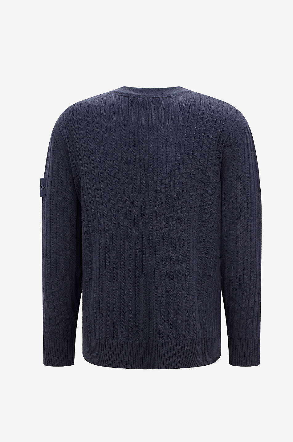 STONE ISLAND Pull à col rond en laine vierge et cachemire mélangé 5100051 Homme BLEU FONCE 2