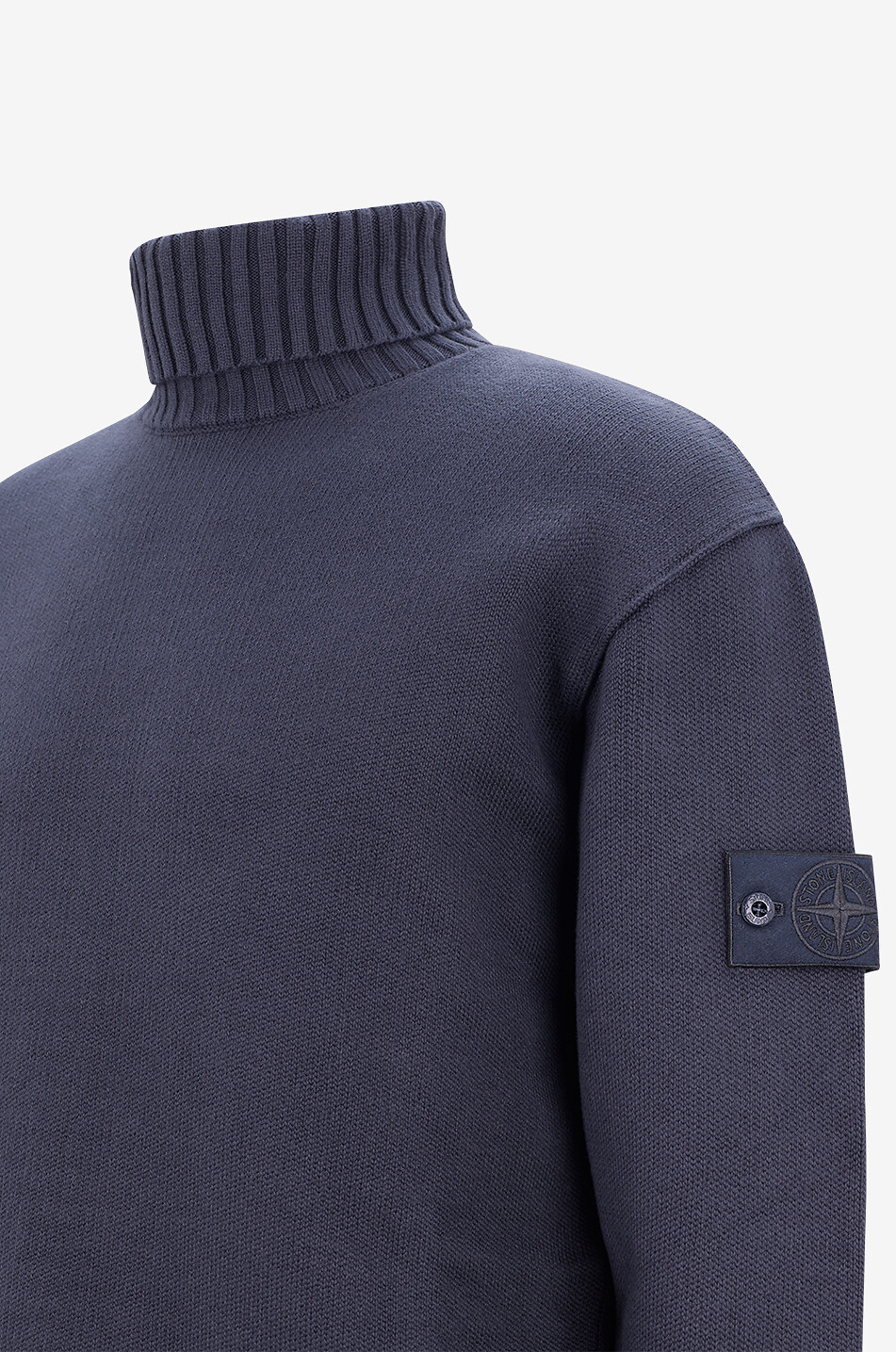 STONE ISLAND 5100038 cotton blend roll-neck jumper Men DARK BLUE 3