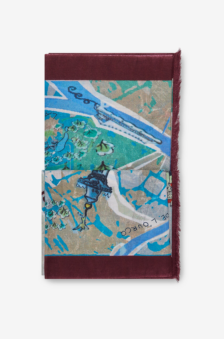 Georgia Paris printed cashmere scarf - 19 ANDREA'S 47 - MULTI