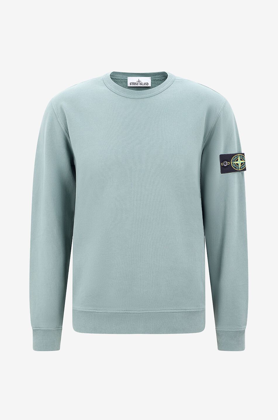 STONE ISLAND Rundhals-Sweatshirt 6100049 Brushed Organic Cotton Fleece Herren GRÜN 1