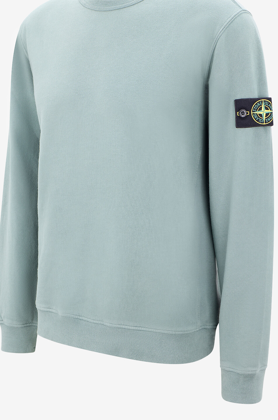 STONE ISLAND Rundhals-Sweatshirt 6100049 Brushed Organic Cotton Fleece Herren GRÜN 3
